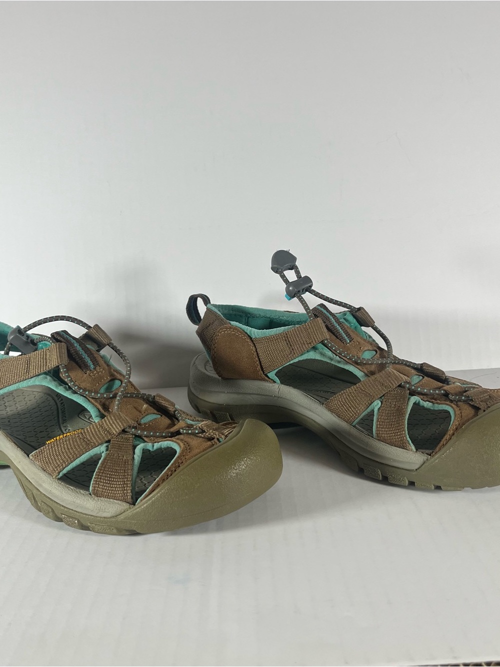 Keen Brown and Teal Women’s Outdoor Sandals